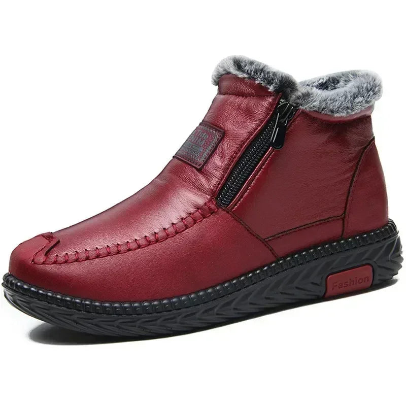 Bota Feminina Forrada Antiderrapante com Cano Baixo e Acabamento Casual – (Promoção de Inverno 2025)