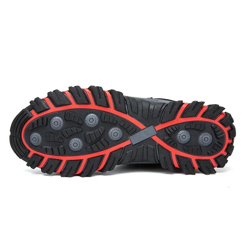 Bota Masculina Impermeável com Interior Quente e Solado Antiderrapante de Cano Alto – (Promoção de Inverno 2025)