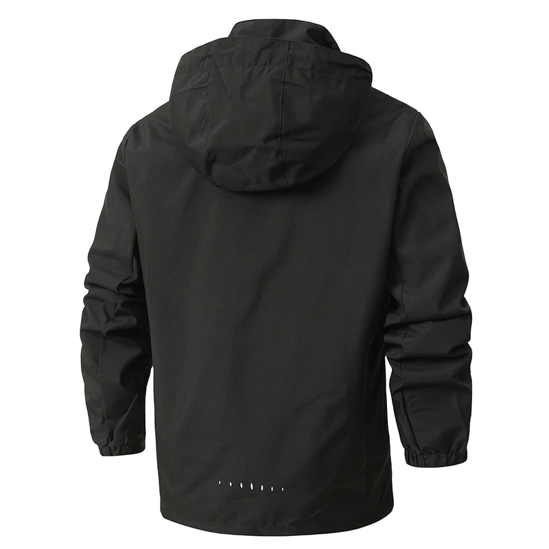 Jaqueta Masculina Tática Impermeável Corta-Vento com Capuz Removível – (Promoção de Inverno 2025)