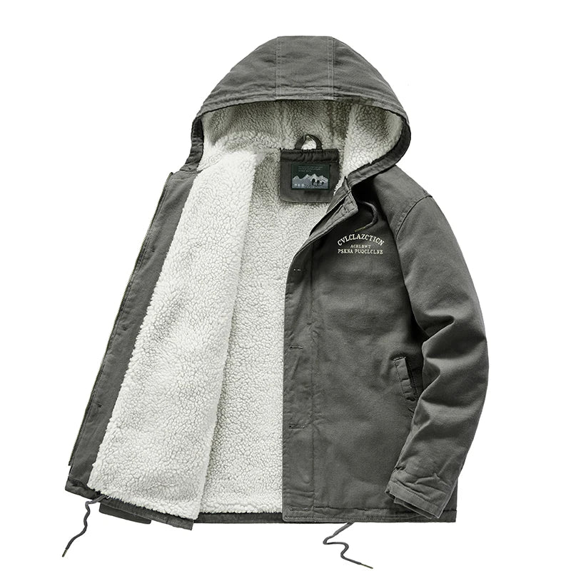Jaqueta Feminina com Capuz Forro Fleece Acolchoada – (Promoção de Inverno 2025)