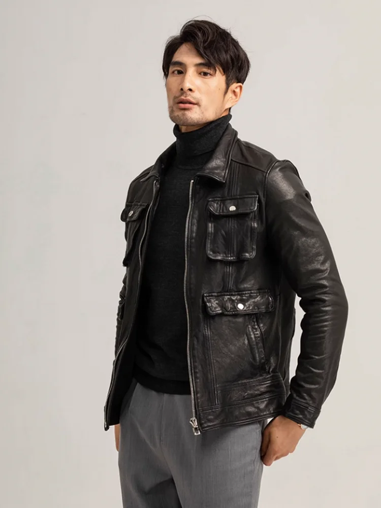 Jaqueta Masculina com Bolsos Múltiplos Slim ( PROMOÇÃO DE INVERNO )