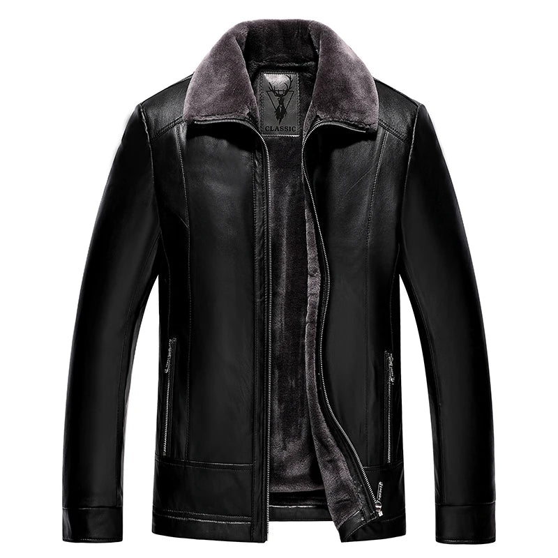 Jaqueta Masculina com Forro e Gola Alta Design Moderno e Confortável – (Promoção de Inverno 2025)