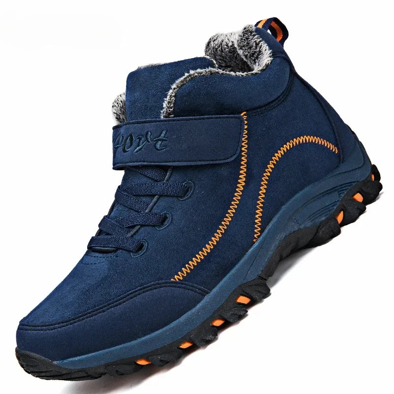 Bota Masculina Impermeável com Interior Quente e Solado Antiderrapante de Cano Alto – (Promoção de Inverno 2025)