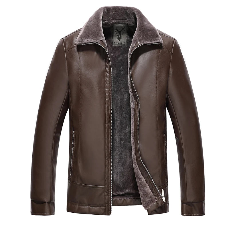 Jaqueta Masculina com Forro e Gola Alta Design Moderno e Confortável – (Promoção de Inverno 2025)