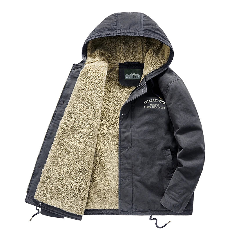 Jaqueta Feminina com Capuz Forro Fleece Acolchoada – (Promoção de Inverno 2025)
