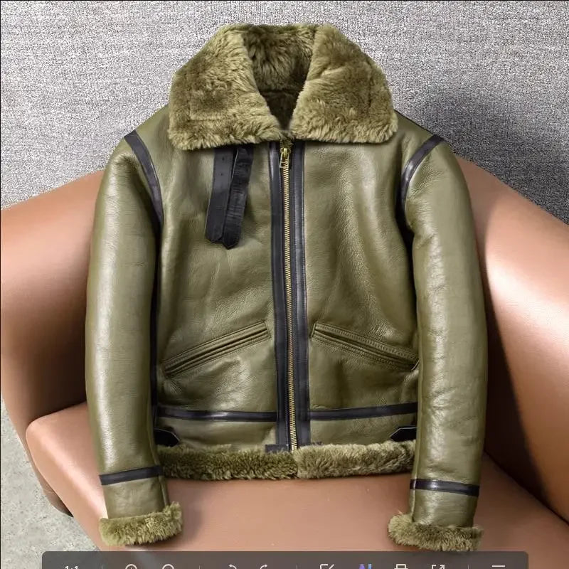 Casaco Masculino Vintage Longo com Forro Peluciado e Acabamento Premium – (Promoção de Inverno 2025)