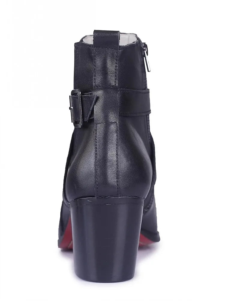 Bota Masculina Chelsea com Zíper e Salto Alto - (Promoção de Inverno 2025)