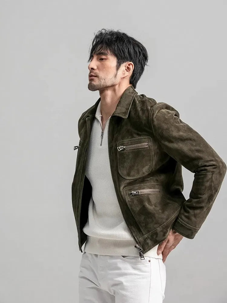 Jaqueta Masculina Slim com Lapela Vintage ( PROMOÇÃO DE INVERNO )