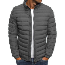 Jaqueta Parka Masculina Leve com Gola Alta Estilo Slim Forro Quente – (Promoção de Inverno 2025)