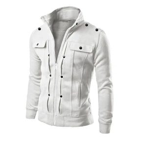 Jaqueta Masculina Bicolor com Colarinho Elegante - (Promoção de Inverno 2025)