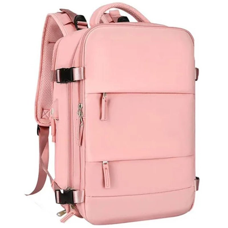 Mochila feminina para viagem, Mochila para laptop feminino, Mochila resistente à água, Mochila organizada para mulheres, Mochila ergonômica para viagem, Mochila com compartimento para laptop, Mochila feminina moderna, Mochila para trabalho e viagem, Mochila para laptop até 14 polegadas, Mochila durável e confortável, Mochila TravelDream, Mochila Travel Dream