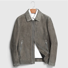 Jaqueta Masculina de Camurça Luxuosa com Lapela Slim ( PROMOÇÃO DE INVERNO )