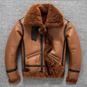 Casaco Masculino Vintage Longo com Forro Peluciado e Acabamento Premium – (Promoção de Inverno 2025)
