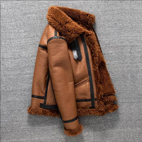 Casaco Masculino Vintage Longo com Forro Peluciado e Acabamento Premium – (Promoção de Inverno 2025)
