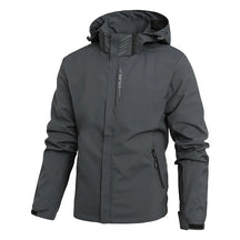Jaqueta Masculina Tática Impermeável Corta-Vento com Capuz Removível – (Promoção de Inverno 2025)