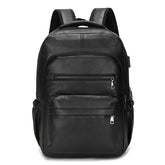 Mochila masculina em couro, Mochila para escritório masculina, Mochila USB Ready, Mochila masculina com carregador USB, Mochila em couro para trabalho, Mochila masculina para laptop, Mochila de couro Rustic Trip, Mochila profissional masculina, Mochila de negócios masculina, Mochila para homens executivos, Mochila de Couro Dida Bear