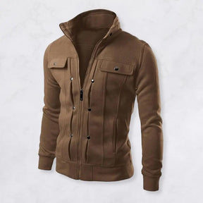 Jaqueta Masculina Bicolor com Colarinho Elegante - (Promoção de Inverno 2025)