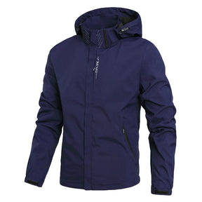 Jaqueta Masculina Tática Impermeável Corta-Vento com Capuz Removível – (Promoção de Inverno 2025)