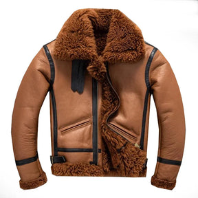 Casaco Masculino Vintage Longo com Forro Peluciado e Acabamento Premium – (Promoção de Inverno 2025)