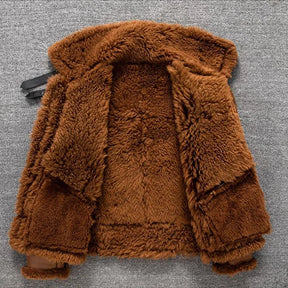 Casaco Masculino Vintage Longo com Forro Peluciado e Acabamento Premium – (Promoção de Inverno 2025)