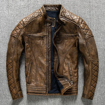 Jaqueta Masculina Biker Retrô Slim Fit - (Promoção de Inverno 2025)