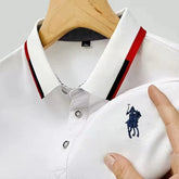 Camisa Masculina Polo Casual Simples Manga Curta - Lojas Tripland