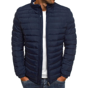 Jaqueta Parka Masculina Leve com Gola Alta Estilo Slim Forro Quente – (Promoção de Inverno 2025)