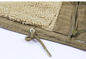 Jaqueta Parka Masculina com Capuz Forro de Lã Revestimento Acolchoado – (Promoção de Inverno 2025)