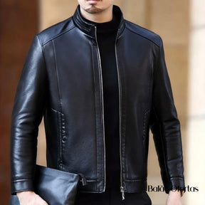Jaqueta de Couro Masculina Europa ( PROMOÇÃO DE INVERNO )